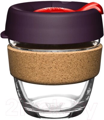 Многоразовый стакан KeepCup Brew Cork S Red Bells / BCREDB08 от компании Бесплатная доставка по Беларуси - фото 1