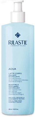 Молочко для тела Rilastil Aqua увлажняющее и смягчающее для всех типов кожи от компании Бесплатная доставка по Беларуси - фото 1