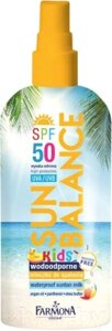 Молочко солнцезащитное Farmona Sun Balance водостойкое для детей 1+ SPF50