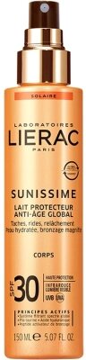 Молочко солнцезащитное Lierac Sunissime SPF 30 Тонизирующее от компании Бесплатная доставка по Беларуси - фото 1