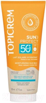 Молочко солнцезащитное Topicrem Sun Protect Увлажняющее SPF50+ от компании Бесплатная доставка по Беларуси - фото 1