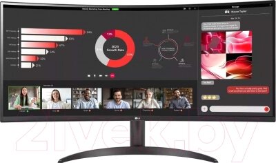 Монитор LG 34WR50QC-B от компании Бесплатная доставка по Беларуси - фото 1