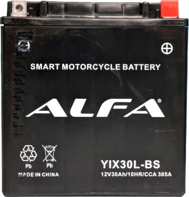 Мотоаккумулятор ALFA battery YIX30L-BS / EB30-3-1 от компании Бесплатная доставка по Беларуси - фото 1