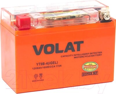 Мотоаккумулятор VOLAT YT9B-4 iGEL L+ от компании Бесплатная доставка по Беларуси - фото 1