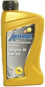 Моторное масло ALPINE Longlife III 5W30 / 0100281