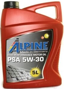 Моторное масло alpine PSA 5W30 / 0101382