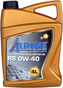 Моторное масло alpine RS 0W40 / 0100228
