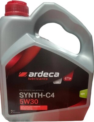 Моторное масло Ardeca Synth-C4 5W30 / P01071-ARD004 от компании Бесплатная доставка по Беларуси - фото 1