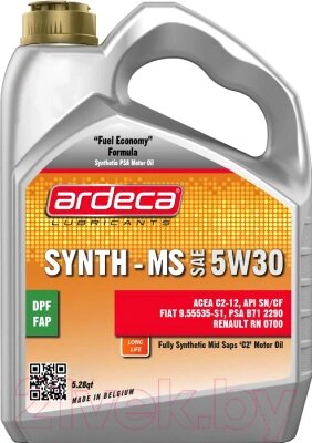 Моторное масло Ardeca Synth-MS 5W30 / P01051-ARD004 от компании Бесплатная доставка по Беларуси - фото 1