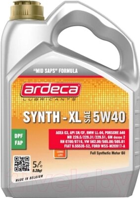 Моторное масло Ardeca Synth-XL 5W40 / P01031-ARD005 от компании Бесплатная доставка по Беларуси - фото 1