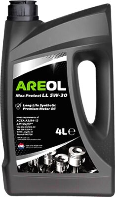 Моторное масло Areol Max Protect LL 5W30 / 5W30AR013 от компании Бесплатная доставка по Беларуси - фото 1