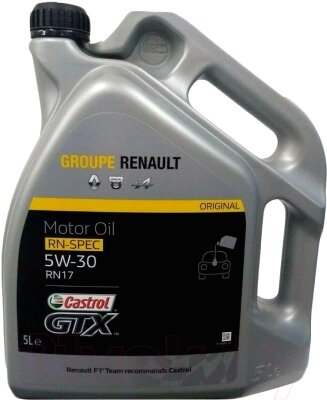 Моторное масло Castrol Renault GTX 5W30 RN17 / 7711943681 от компании Бесплатная доставка по Беларуси - фото 1