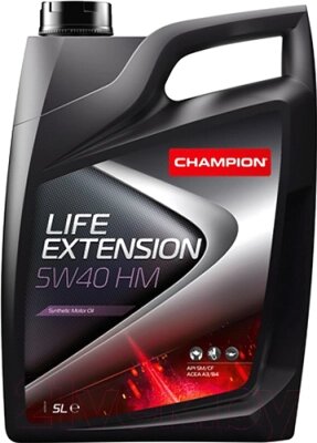 Моторное масло Champion Life Extension 5W40 HM / 8227844 от компании Бесплатная доставка по Беларуси - фото 1