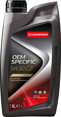 Моторное масло Champion OEM Specific C2 5W30 / 8209611 от компании Бесплатная доставка по Беларуси - фото 1