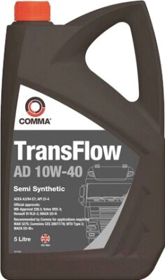 Моторное масло Comma TransFlow AD 10W40 / TFAD5L от компании Бесплатная доставка по Беларуси - фото 1