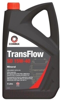 Моторное масло Comma Transflow SD 15W40 / TFSD5L от компании Бесплатная доставка по Беларуси - фото 1