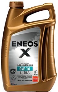 Моторное масло Eneos X 0W16 Ultra / EU0020301N