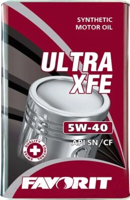 Моторное масло Favorit Ultra XFE 5W40 API SN/CF Metal / 54394 от компании Бесплатная доставка по Беларуси - фото 1