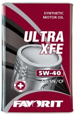 Моторное масло Favorit Ultra XFE 5W40 API SN/CF Metal / 54706 от компании Бесплатная доставка по Беларуси - фото 1