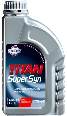 Моторное масло Fuchs Titan Supersyn 10W60 / 600761646 от компании Бесплатная доставка по Беларуси - фото 1