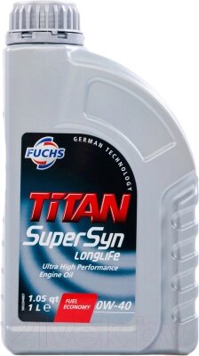 Моторное масло Fuchs Titan Supersyn Longlife 0W40 / 600889449 от компании Бесплатная доставка по Беларуси - фото 1