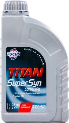 Моторное масло Fuchs Titan Supersyn Longlife 5W40 601236631/601425080 от компании Бесплатная доставка по Беларуси - фото 1