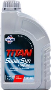 Моторное масло Fuchs Titan Supersyn Longlife 5W40 601236631/601425080