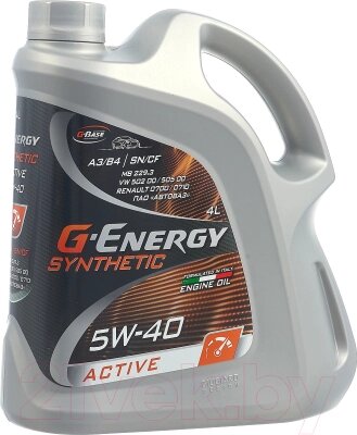 Моторное масло G-Energy Synthetic Active 5W40 / 253142410 от компании Бесплатная доставка по Беларуси - фото 1