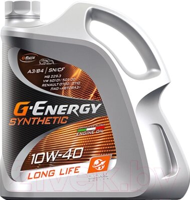 Моторное масло G-Energy Synthetic Long Life 10W-40 / 253142396 от компании Бесплатная доставка по Беларуси - фото 1