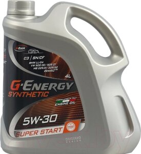 Моторное масло G-Energy Synthetic Super Start 5W30 / 253142400