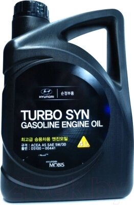 Моторное масло Hyundai/KIA Turbo SYN Gasoline 5W30 / 0510000441 от компании Бесплатная доставка по Беларуси - фото 1