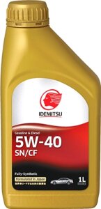 Моторное масло Idemitsu 5W40 SN/CF / 30015046-724