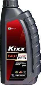 Моторное масло kixx PAO 1 SN/CF 0W40 / L2084AL1e1