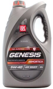 Моторное масло Лукойл Genesis Armortech 5W40 SN/CF 1539424/3148675