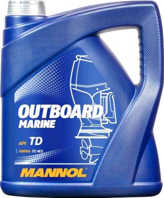 Моторное масло Mannol 2-Takt Outboard Marine API TD NMMA TC-W3 / MN7207-4 от компании Бесплатная доставка по Беларуси - фото 1