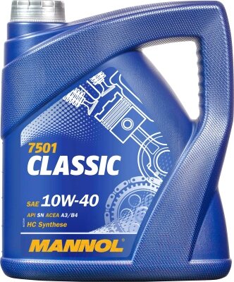 Моторное масло Mannol Classic 10W40 SN/CH-4 / MN7501-4 от компании Бесплатная доставка по Беларуси - фото 1