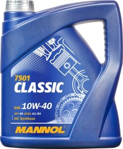 Моторное масло Mannol Classic 10W40 SN/CH-4 / MN7501-4