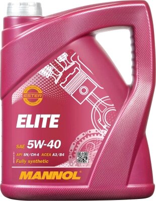 Моторное масло Mannol Elite 5W40 SN/CF / MN7903-5 от компании Бесплатная доставка по Беларуси - фото 1