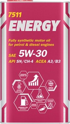 Моторное масло Mannol Energy 5W30 SN/CH-4 A3/B4 / MN7511-4ME от компании Бесплатная доставка по Беларуси - фото 1