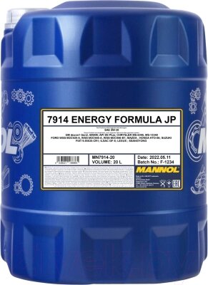 Моторное масло Mannol Energy Formula JP 5W30 SN / MN7914-20 от компании Бесплатная доставка по Беларуси - фото 1