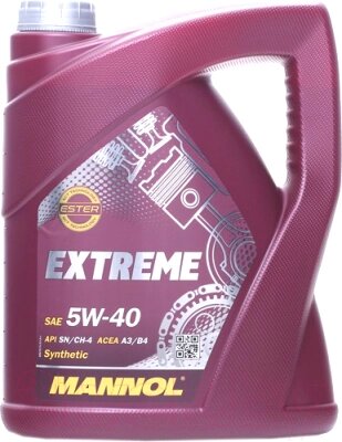 Моторное масло Mannol Extreme 5W40 SN/CH-4 / MN7915-5 от компании Бесплатная доставка по Беларуси - фото 1
