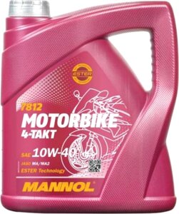 Моторное масло Mannol Motorbike 4-Takt 10W40 / MN7812-4