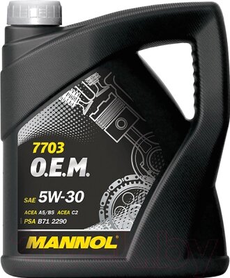 Моторное масло Mannol OEM 5W30 / MN7703-4 от компании Бесплатная доставка по Беларуси - фото 1