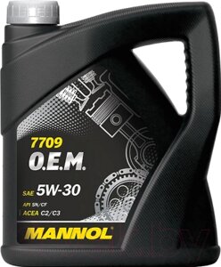 Моторное масло mannol OEM 5W30 SM/CF / MN7709-4