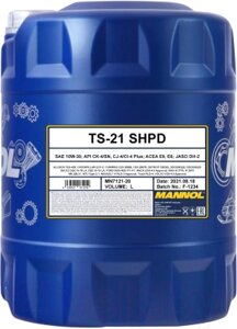Моторное масло mannol TS-21 SHPD 10W30 CK-4 / MN7121-20