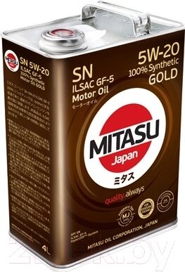 Моторное масло Mitasu Gold 5W20 / MJ-100-4 от компании Бесплатная доставка по Беларуси - фото 1