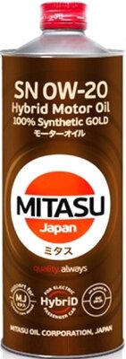 Моторное масло Mitasu Gold Hybrid SN 0W20 / MJ-102h-1 от компании Бесплатная доставка по Беларуси - фото 1