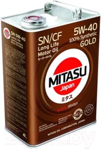 Моторное масло Mitasu Gold LL SN/CF 5W40 / MJ-107-4