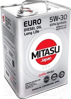 Моторное масло Mitasu Motor Euro Diesel 5W30 / MJ-210-6 от компании Бесплатная доставка по Беларуси - фото 1