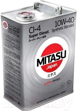 Моторное масло Mitasu Super Diesel 10W40 / MJ-222-4 от компании Бесплатная доставка по Беларуси - фото 1